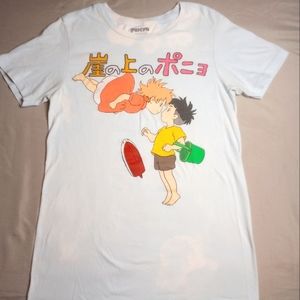 2008 Studio Ghibli Ponyo Flying T-Shirt